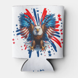 ハゲ鮮やかワシと星とラクールス 缶クーラー