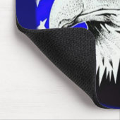 ハゲ鷲とアメリカ国旗 マウスパッド (コーナー)