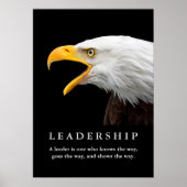ハゲ・アメリカン・イーグルやる気を起こさせるリーダーシップ ポスター (正面)
