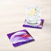 ハゲ・アメリカン・イーグル スクエアペーパーコースター (インサイチュ)