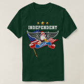 ハゲ・イーグルとアメリカのFlaで独立した有権者 Tシャツ (デザイン正面)