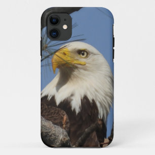 ハゲ・イーグルのクローズアップ・ヘッドショット iPhone 11 ケース