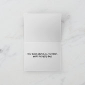 ハゲ・イーグルをフィーチャーした父の日のカード カード (内部)