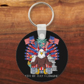 ハゲ・イーグル王座7月4日アメリカ愛国少年K キーホルダー (裏面)