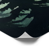 ハゲ・イーグル野生動物自然環境芸術 ポスター (角)