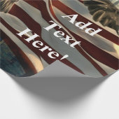 ハゲ・イーグル・アメリカ国旗 ラッピングペーパー (角)