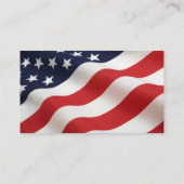ハゲ・イーグル・アメリカ国旗 名刺 (裏面)
