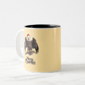 ハゲ・イーグル・クリスマス ツートーンマグカップ (正面左)