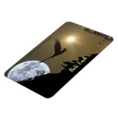 ハゲ・イーグル・トーテムすごい&ムーン・ワイルドライフマグネット マグネット (左側)