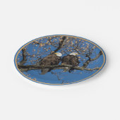 ハゲ・イーグル・ペア ペーパープレート (アングル)