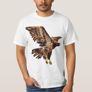 ハゲ・イーグル・ワイルドライフフォトグラフィー・バードラバーデザイン Tシャツ
