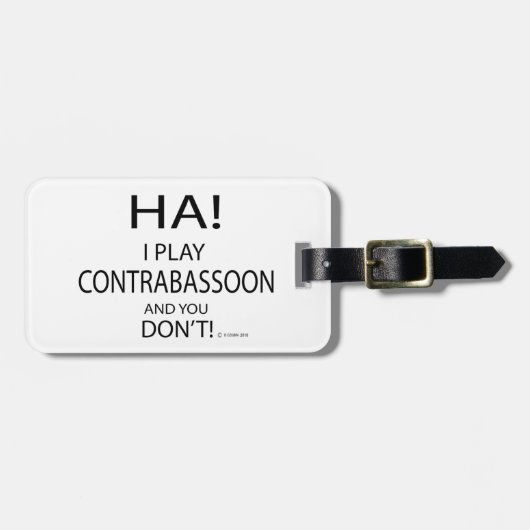 ハコントラバソン ラゲッジタグ (正面横)