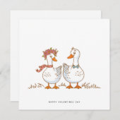 ハサバおもしろいンドの妻のためのバレンタインのデイカード シーズンカード (正面/裏面)