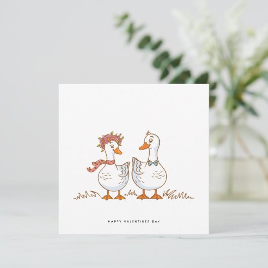 ハサバおもしろいンドの妻のためのバレンタインのデイカード シーズンカード (スタンド正面)