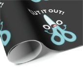 ハサミおもしろいパンダークBG ラッピングペーパー (ロールコーナー)