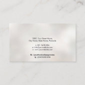 ハサミと蝶のブラックインク 名刺 (裏面)