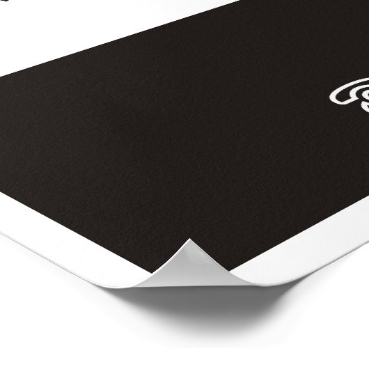 ハサミのロゴメンズ理容師価格表 ポスター (角)