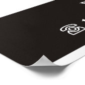 ハサミのロゴ メンズバーバー 料金表 ポスター (角)