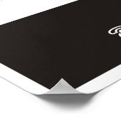 ハサミのロゴ メンズバーバー 料金表 ポスター (角)