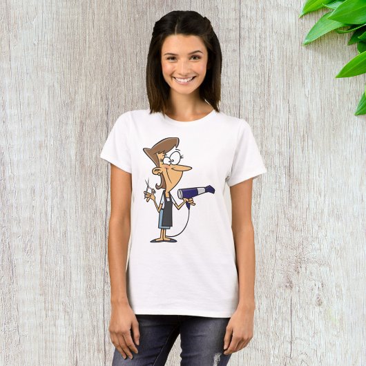 ハサミを持つ美容師 Tシャツ