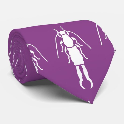 ハサミムシの単一ファイルの紫色のタイ ネクタイ (ロール)