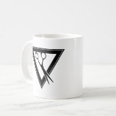 ハサミ三角形 コーヒーマグカップ (正面左)