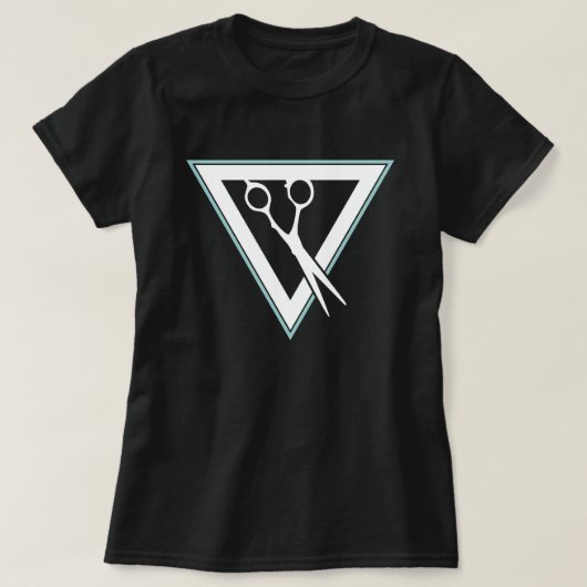 ハサミ三角形 Tシャツ (デザイン正面)