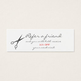 ハサミ毛サロン紹介カード