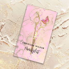 ハサミ蝶インクはね名刺 名刺