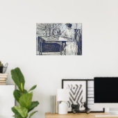 ハサム – コロニアルテーブル ポスター (ホームオフィス)