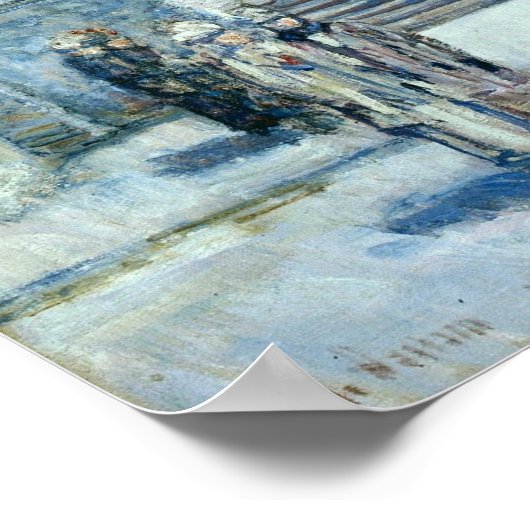 ハサム – 1917年5月の通りの早朝 ポスター (角)