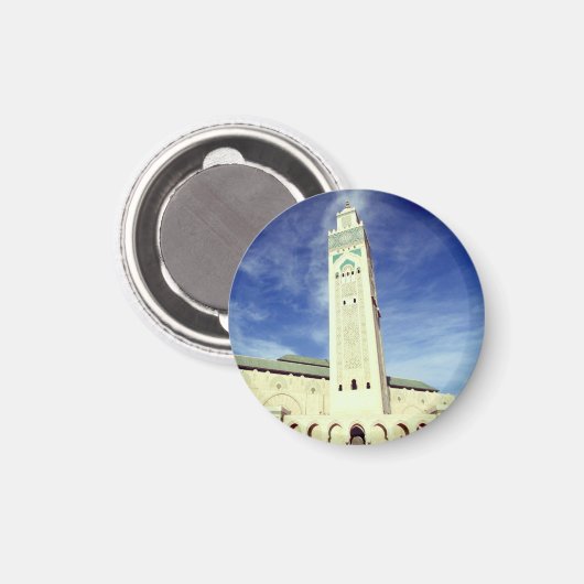 ハサンモスクのミナレット マグネット (正面/裏面)