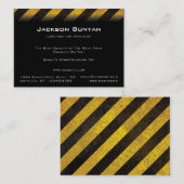 ハザードストライプ・ビジネス・カード 名刺 (正面/裏面)