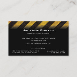ハザードストライプ・ビジネス・カード 名刺