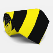ハザードテープイエローブラックジョークネックタイ ネクタイ (ロール)