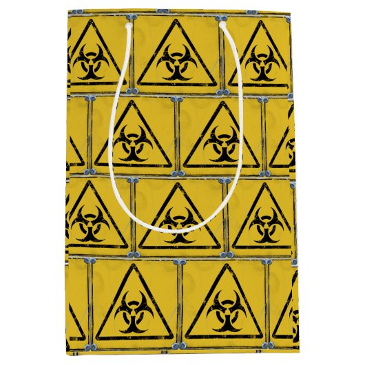 ハザード警告動揺してのシンボルV2 ミディアムペーパーバッグ (正面)