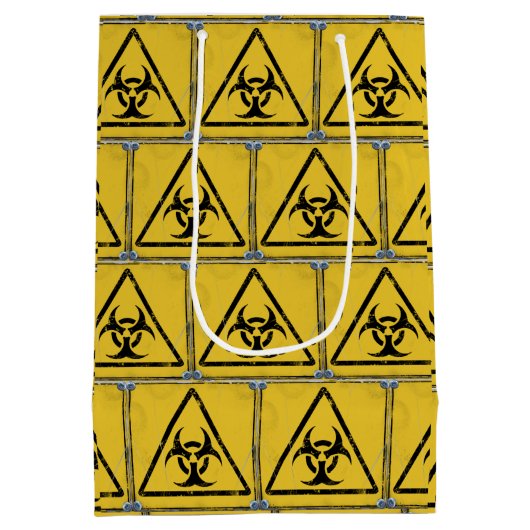 ハザード警告動揺してのシンボルV2 ミディアムペーパーバッグ (裏面)