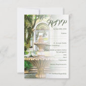 ハシエレガントエンダと白い鳩メキシ結婚コ 出欠カード (正面)