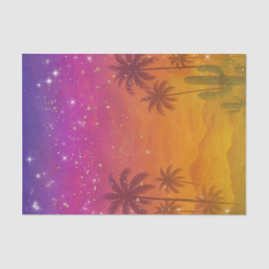 ハシエンダサンセットフィ鮮やかエカラフルスタ 薄葉紙 (正面)