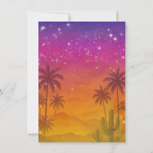 ハシエンダサンセットフィ鮮やかエスタテーブル番号 招待状 (裏面)