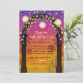 ハシエンダ サンセット フラワー アーチ ありがとうございます 招待状 (スタンド正面)