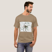 ハシバミの木のボタニカルアートTシャツ Tシャツ (正面フル)