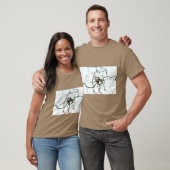 ハシバミの木のボタニカルアートTシャツ Tシャツ (ユニセックス)