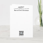 ハシバミドリのクリスマス - ワイルドライフ シーズンカード (裏面)