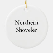 ハシビロガモ、ジョンAudubon セラミックオーナメント (裏面)