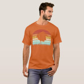 ハシビロコウのイラスト 少年 Tシャツ (正面フル)
