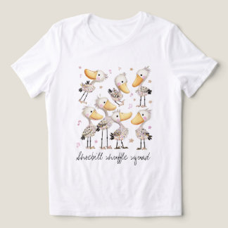 ハシビロコウのシャッフル隊 トライブレンドTシャツ