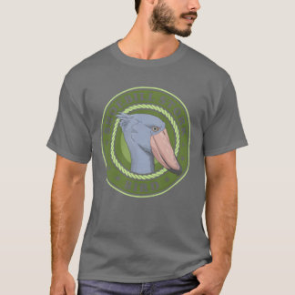 ハシビロコウ 鳥 シュービル 少女 Tシャツ