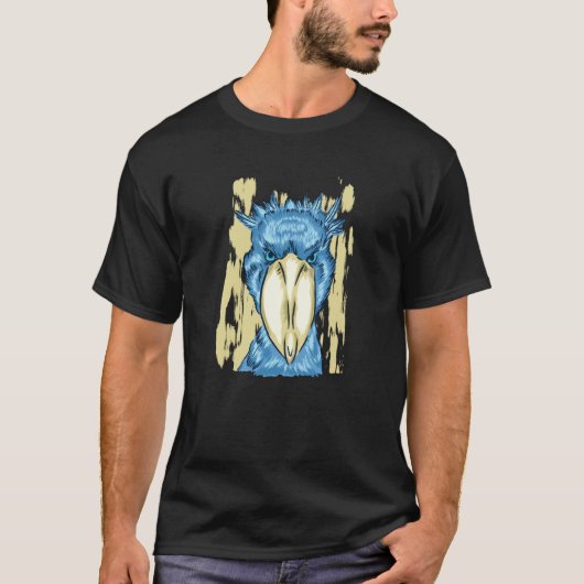 ハシビロコウ 鳥 鳥類学者 鯨頭鳥 動物 オ Tシャツ (正面)