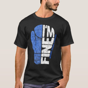 ハシモト病啓発 元気です ウォーリア ボクシング Tシャツ